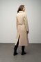 Snap Closure Waist Tied Exclusive Coat Bej 3057 - 7