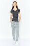 Women Sportswear Fit Short Sleeve Training Top, Grey - 2