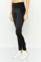 Women Sportswear Fit Solid Running Tights, Black - 3