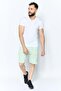 Men Brand Logo Cargo Shorts, Green - 4