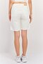 Women Solid Basic Shorts, Cream - 4