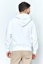Men Hooded Brand Logo Long Sleeves Sweatshirt, White - 2