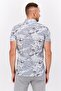 Men Slim Fit Camouflage Short Sleeve Casual Shirt, Grey Combo - 4