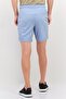 Men Sportswear Fit Drawstring Training Shorts, Dusty Blue - 3