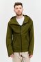 Men Sportswear Fit Long Sleeve Outdoor Hooded Jacket, Olive