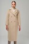 Double Breasted Mid-Length Oversize Coat BEIGE 3860-Y - 2