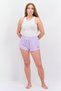 Women Brand Logo Swim Shorts, Lavender - 4