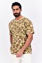Men Crew Neck Short Sleeve Camouflage T-Shirt, Multicolor