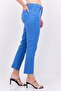 بنطال شينو سادة بقصّة Slim Fit للنساء، باللون الأزرق - 3