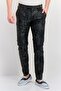 Men Classic Fit Allover Print Straight Leg Pants, Dark Grey