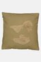 Textured Removable Cover Cushion 45 x 45 cm, Olive