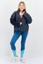 Women Sportswear Fit Long Sleeve Outdoor Hooded Jacket, Grey - 4