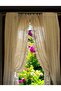 Boydan Firfirli Natural Vintage Cotton Linen Curtain (Width X Length) - Single Panel - Without Pleats - 2