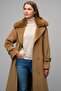 Removable Fur Low-Sleeve Oversize Coat K. Kamel 3067 - 3