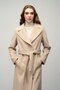 Snap Closure Waist Tied Exclusive Coat Bej 3057 - 2
