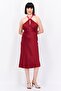 Women Plain Midi Dress, Maroon