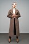 Reglan Sleeve Snap Closure Maxi Coat Latte 3063-Y - 5