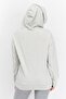 Women Hooded Heather Sweatshirt, Grey - 4