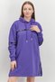 Women Brand Logo Sweater Dress, Purple