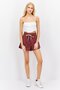 Women Sportswear Fit Training Shorts, Brown - 4