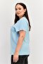 Women Sportswear Fit Short Sleeves Training Top, Turquoise - 4