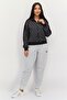 Women Relaxed Fit Long Sleeves Outdoor Track Jacket, Black - 4