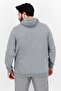 Men Sport Fit Long Sleeve Training Hooded Sweatshirt, Grey - 4