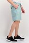 Men Embroidered 8 Inseam Chino Shorts, Mint Green - 4