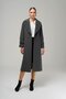 Low Sleeve Oversize Coat with Snap Snap Closure Sleeve Placket DARK GRAY 3933 - 6