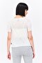 Women Sportswear Fit Short Sleeve Training Tops, Off White - 3