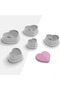 Striped Heart Shaped Polymer Clay Mold, Ceramic Molds, Jewelry Mold, Ornament Mold, No:1227 - 2