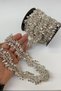 Iron-On Shuttle Wide Stone Evening Dress Ribbon Border - 5