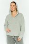 Women Sportswear Fit Long Sleeve Training Hoodie, Grey