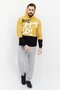 Men Sportswear Fit Long Sleeve Outdoor Hoodie, Yellow - 3