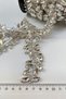 Iron-On Shuttle Wide Stone Evening Dress Ribbon Border - 3