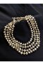 Heart Cut Enamel Baroque Pearl Necklace - 8