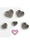 Polymer Cut Heart Shaped Ceramic Jewelry and Cookie Mold - No:1228