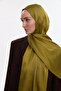 Idol Satin Janjan Shawl - Oil Green - 3