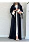 Black Ayça Abaya Set - 4