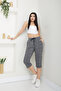 Women's Patterned Combed Cotton Capri