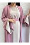 Pink Ayça Abaya Set - 3