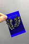 Anthracite Gray Leaf Pattern Hazel Evening Dress Stoned Bridal Earrings - 4