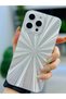 iPhone 16 Promax Compatible Silver Prism Design Silicone Case - 4