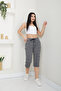 Women's Patterned Combed Cotton Capri - 3