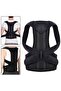 Unisex Black Double Underwire Upright Posture Anti Humpback Orthopedic Waist Back Shoulder Supporting Corset - 5