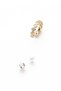 Gold Color Pearl Cartilage Multiple Earrings - 2