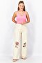 Women Regular Fit Rip No Stretch Jeans, Beige - 2