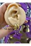 Stainless Steel Bombed Earring Earrings 1 Pair - 5