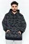 Boss Men Textured Long Sleeves Hoodie, Navy