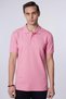 Men's Slim Fit Slim Fit 100% Cotton Plain Pique Lilac Polo Collar T-Shirt - 3